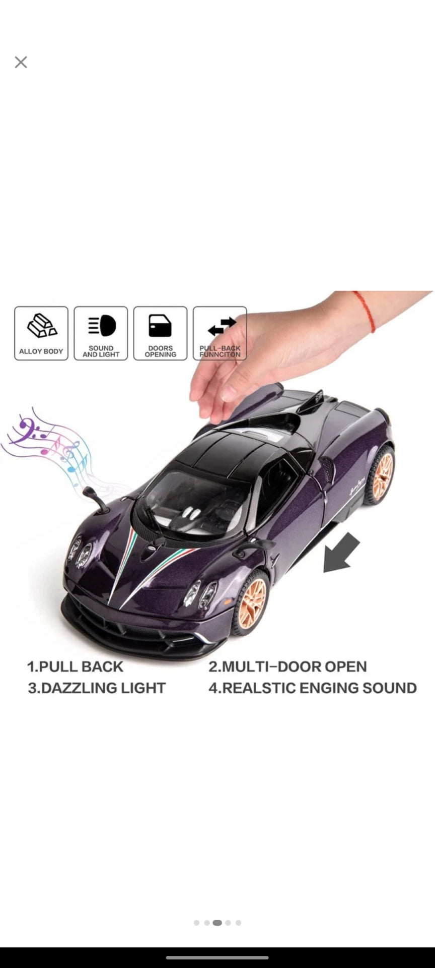 PAGANI ROADSTER purple