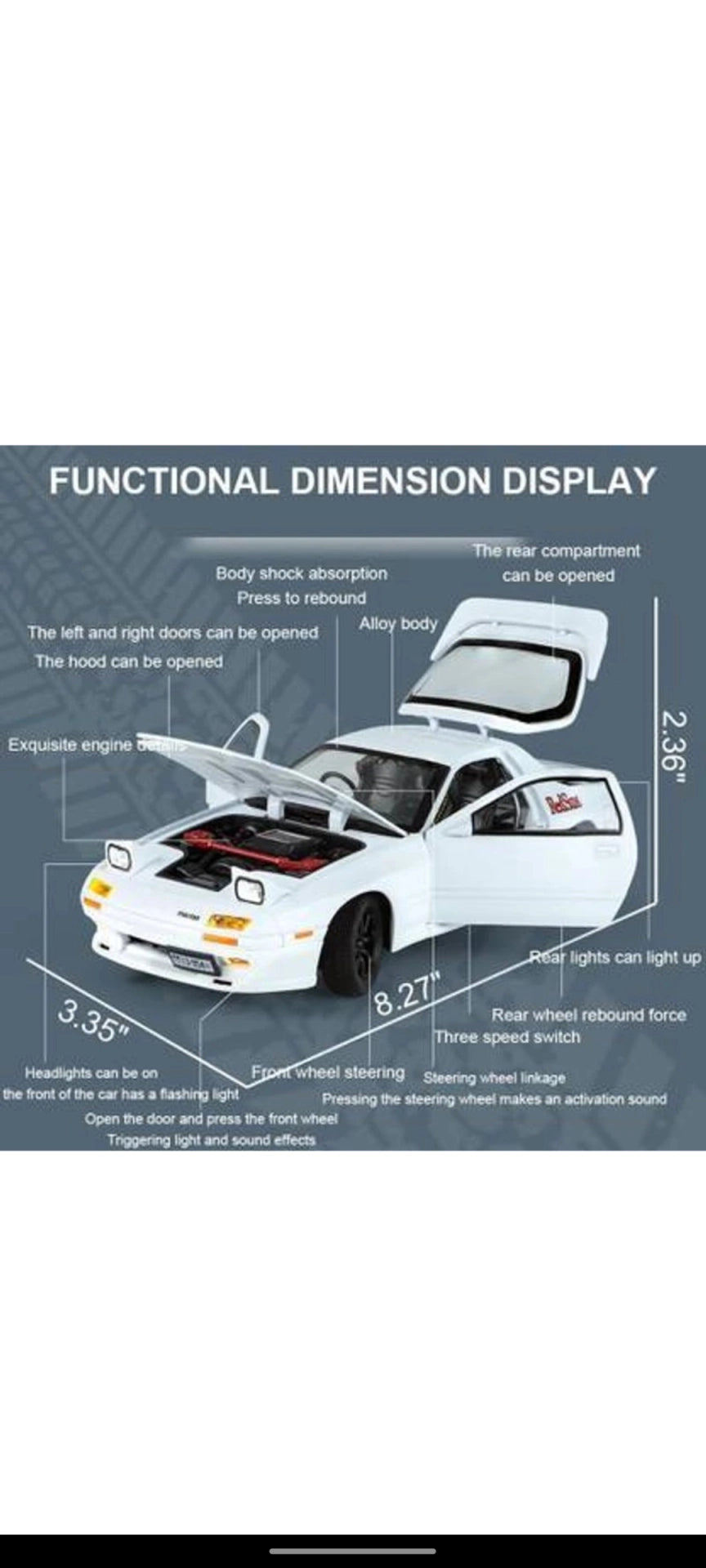 NO:21 MAZDA RX7 1:24 SCALE