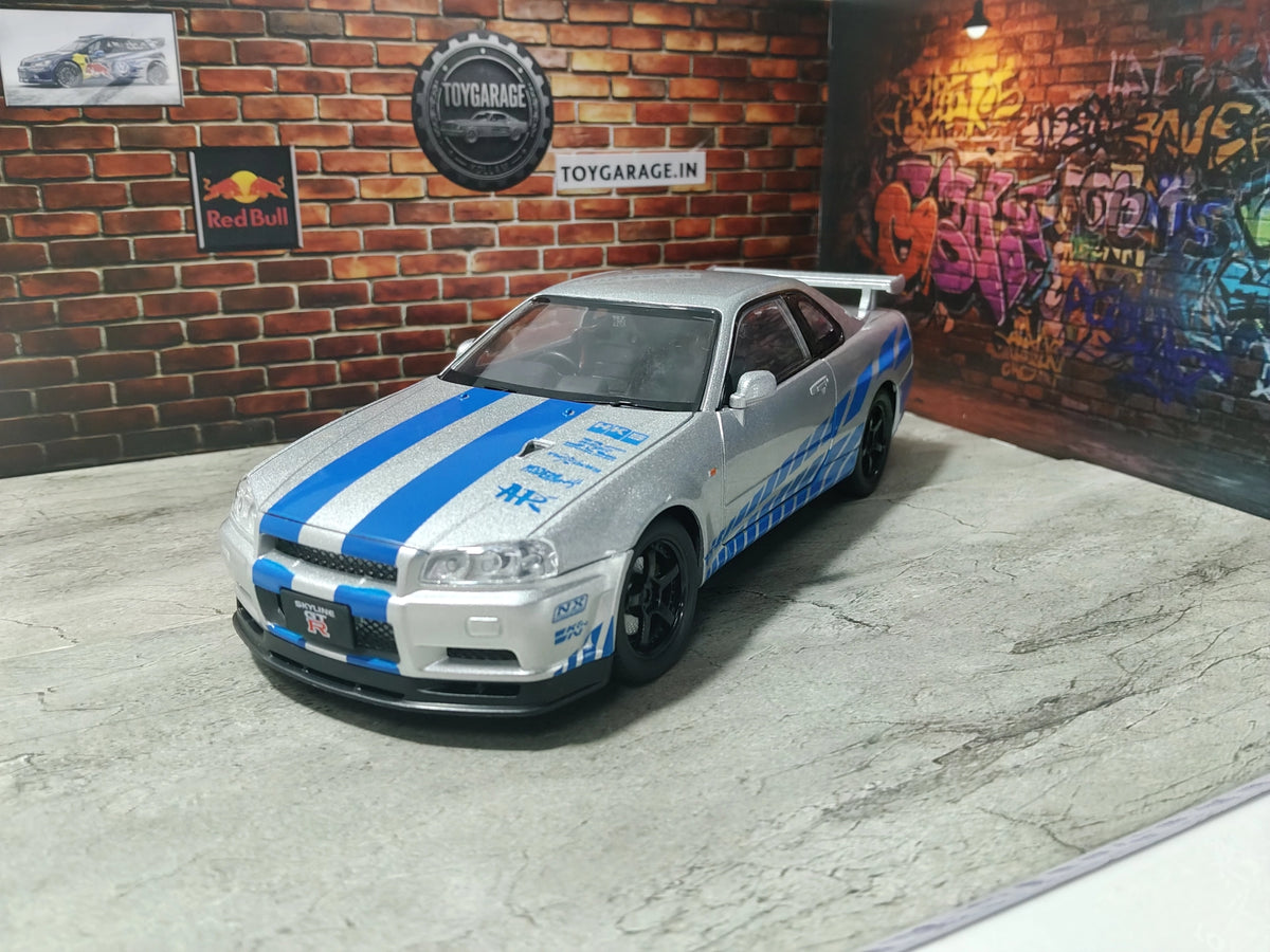 NO:5 NISSAN GTR R34 1:24 SCALE