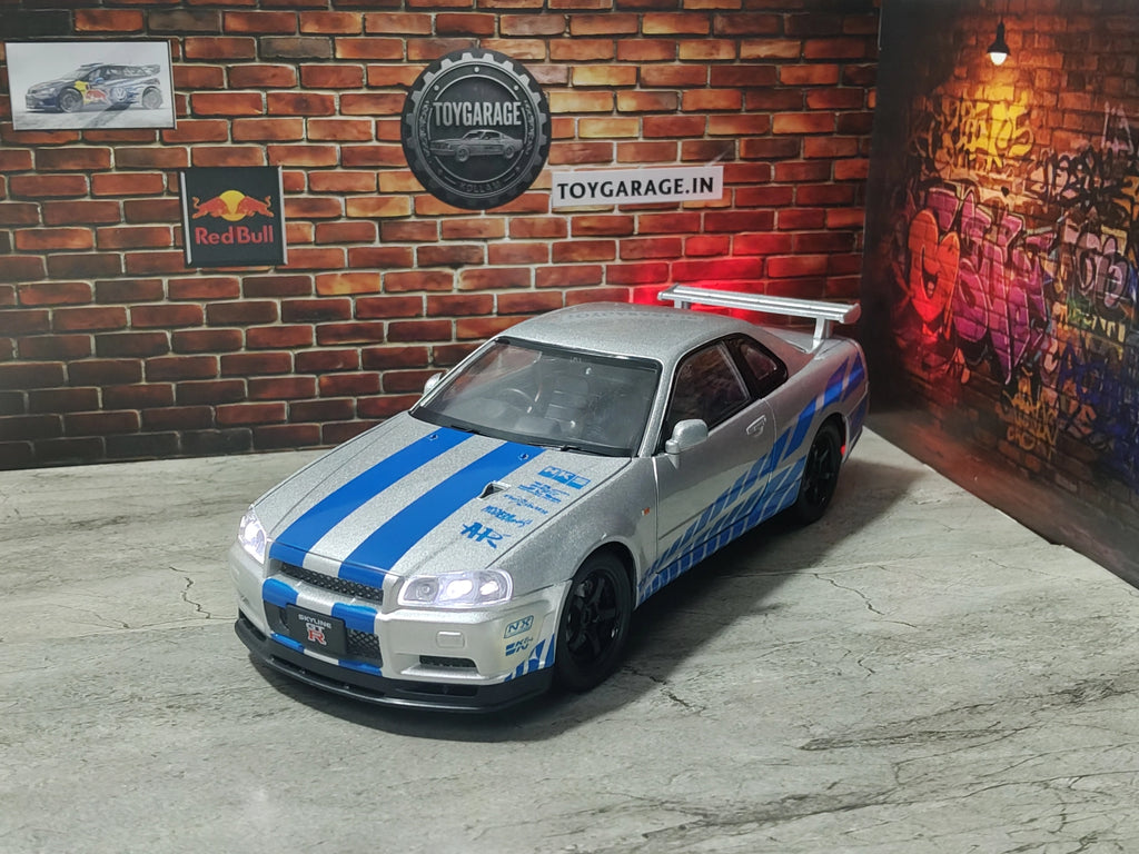 NO:5 NISSAN GTR R34 1:24 SCALE