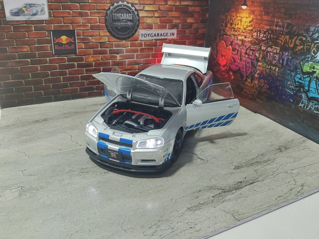 NO:5 NISSAN GTR R34 1:24 SCALE