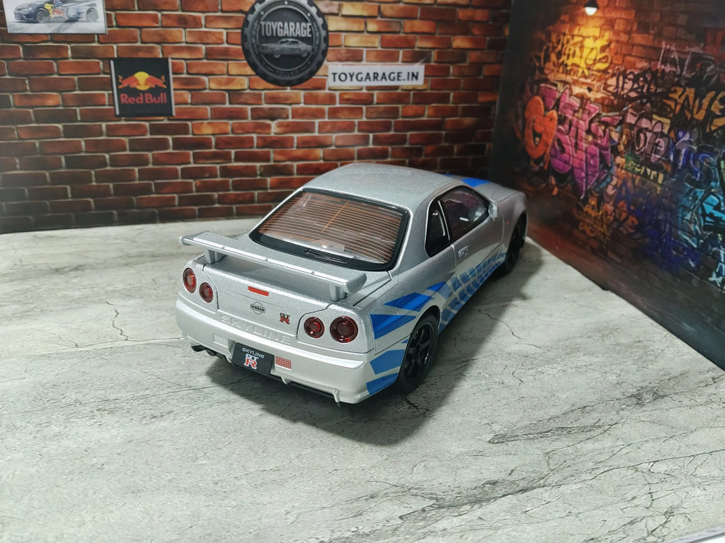 NO:5 NISSAN GTR R34 1:24 SCALE