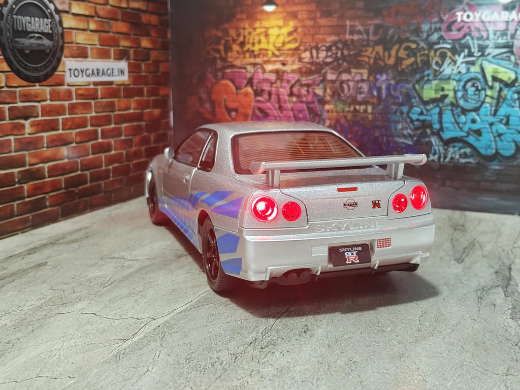 NO:5 NISSAN GTR R34 1:24 SCALE