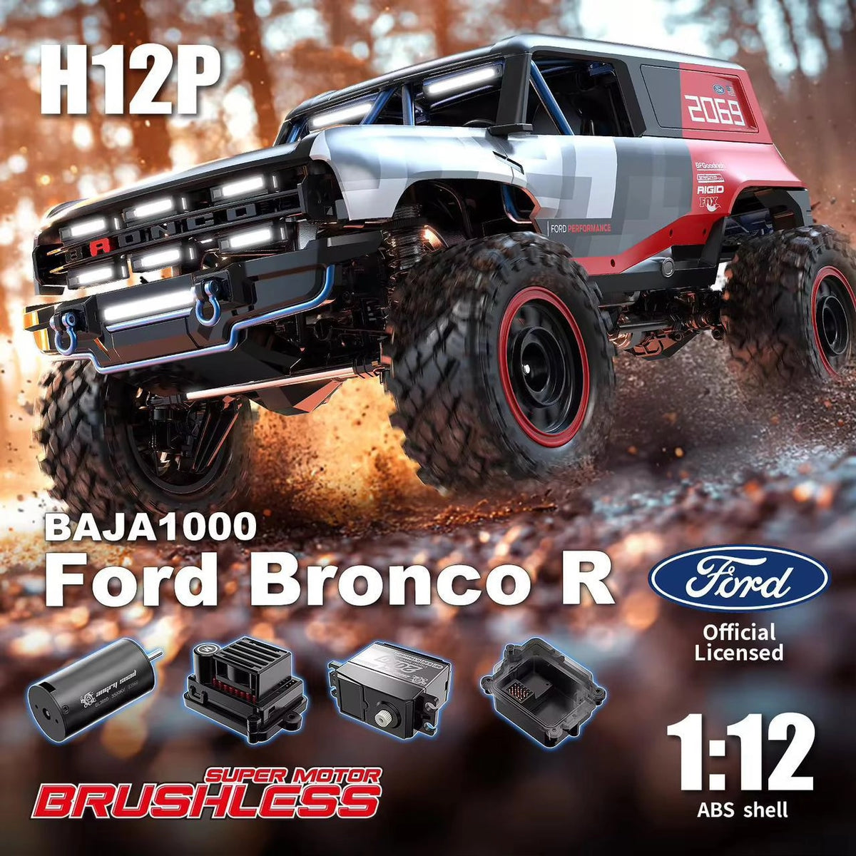 NO:3 MJX FORD BRONCO HOBBIE GRADE 1:12 SCALE