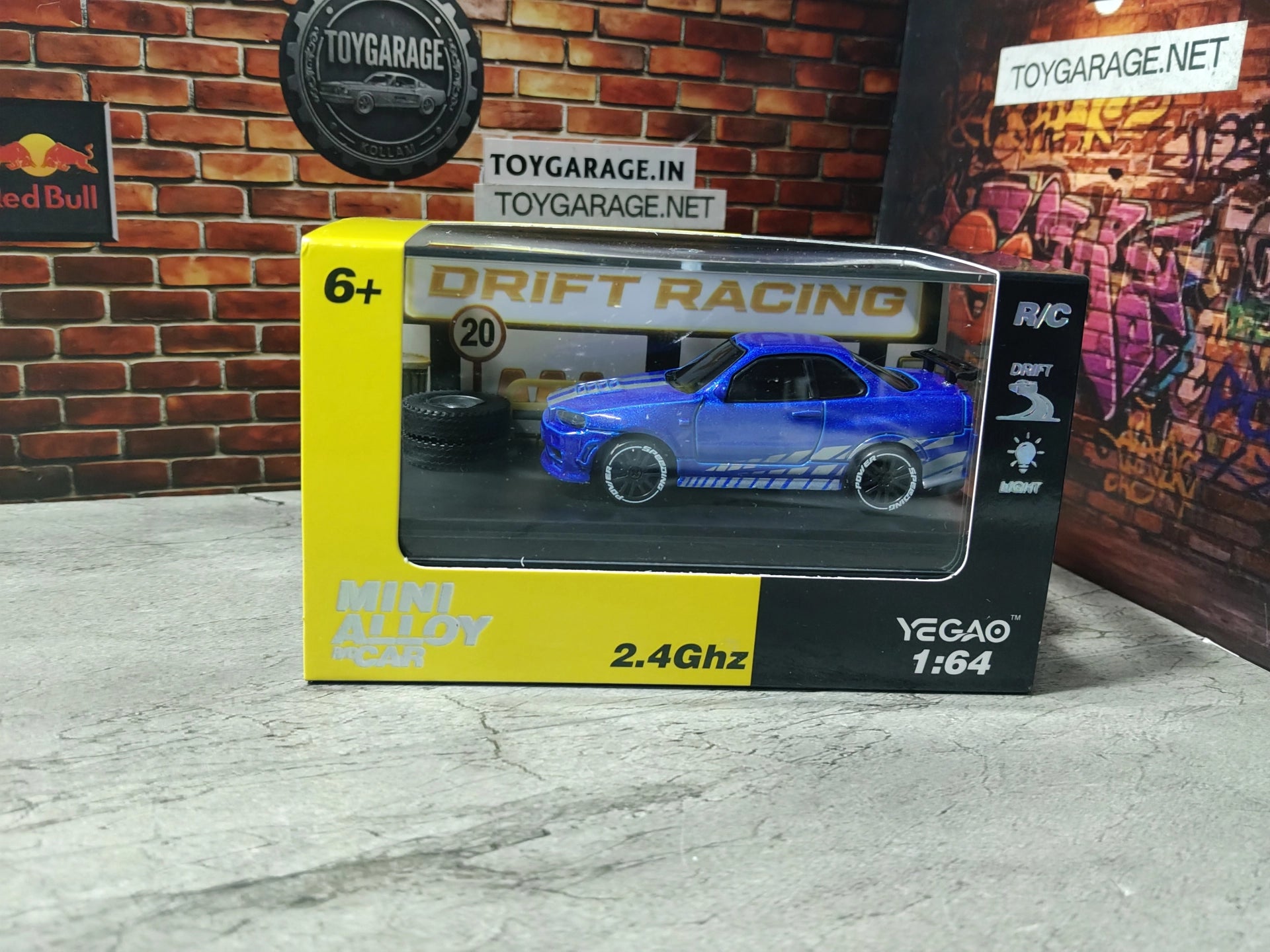 NO: 1 NISSAN GTR  R34 MINI RC 1:64 SCALE