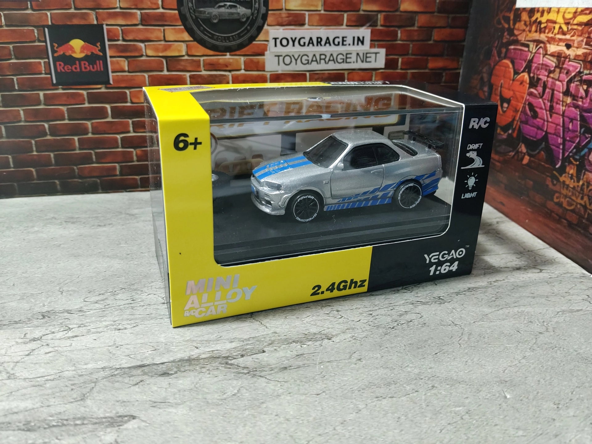 NO: 1 NISSAN GTR  R34 MINI RC 1:64 SCALE