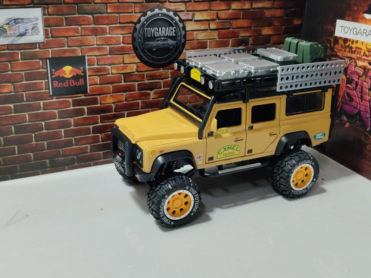 NO:10 LANDROVER DEFENDER CAMEL TROPHY 1:24 SCALE