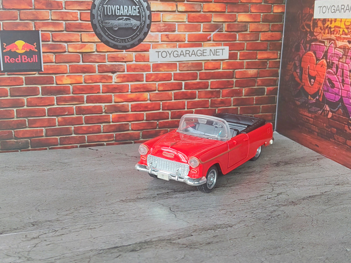 NO:74 1955 CHEVROLET BEL AIR CONVERTIBLE 1:36 SCALE