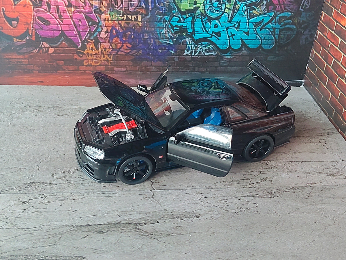 NO:3 NISSAN GTR R34 SKYLINE DELICATE 1:32 SCALE