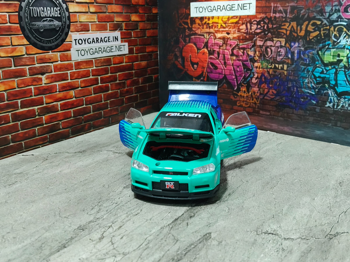 NO:2 NISSAN GTR R34 T1 1:32 SCALE