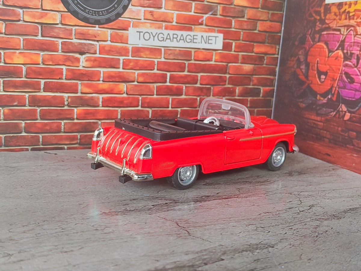 NO:74 1955 CHEVROLET BEL AIR CONVERTIBLE 1:36 SCALE
