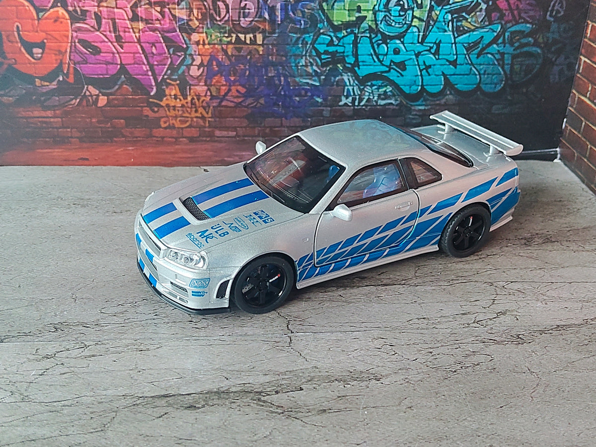 NO:3 NISSAN GTR R34 SKYLINE DELICATE 1:32 SCALE