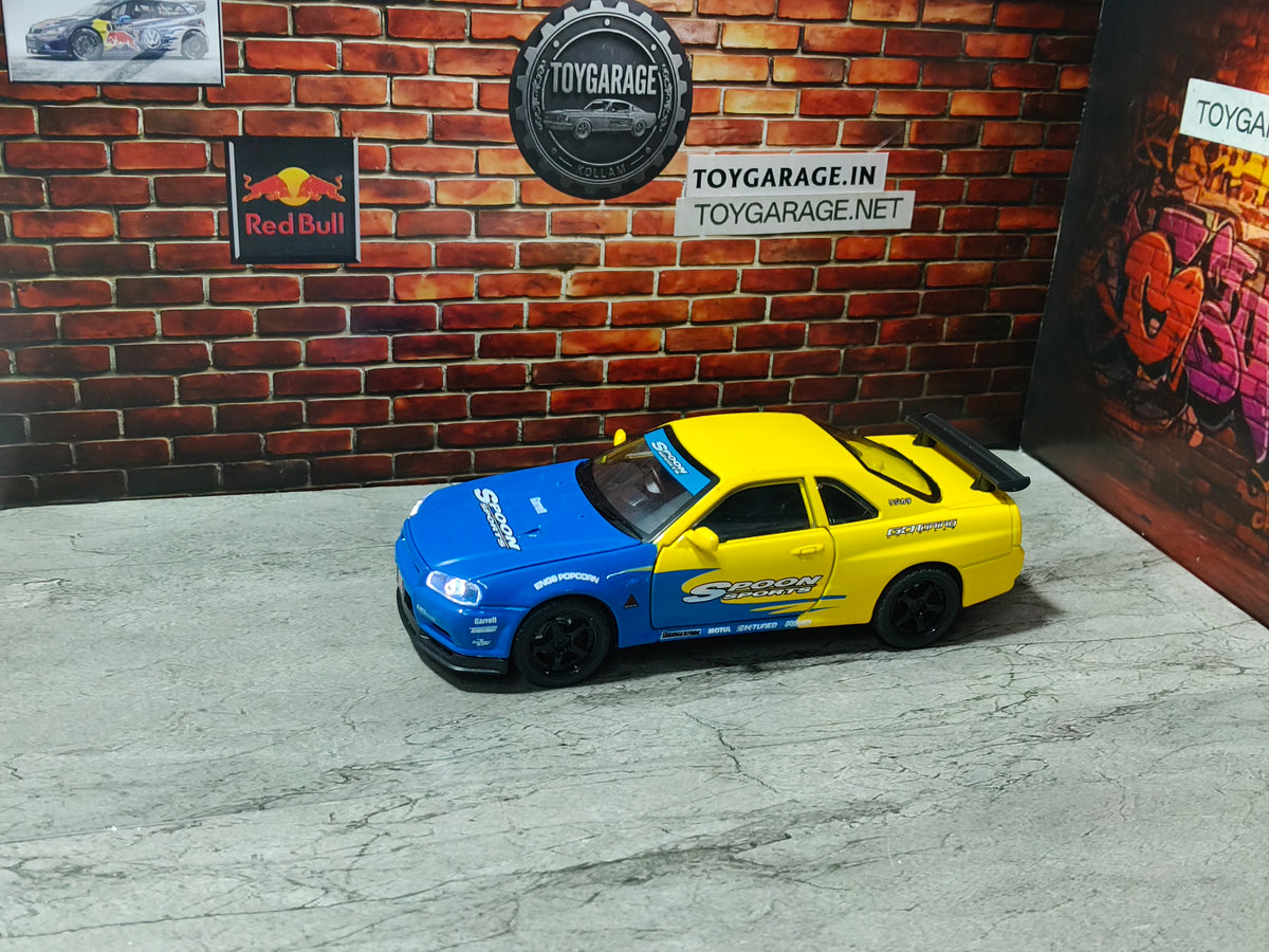 NO:2 NISSAN GTR R34 T1 1:32 SCALE